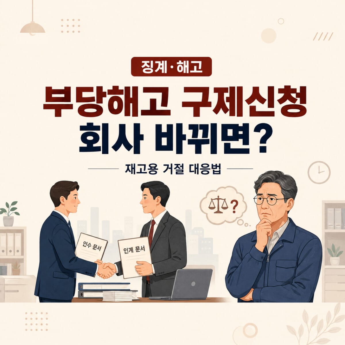 부당해고-구제신청-회사-변경-재고용
