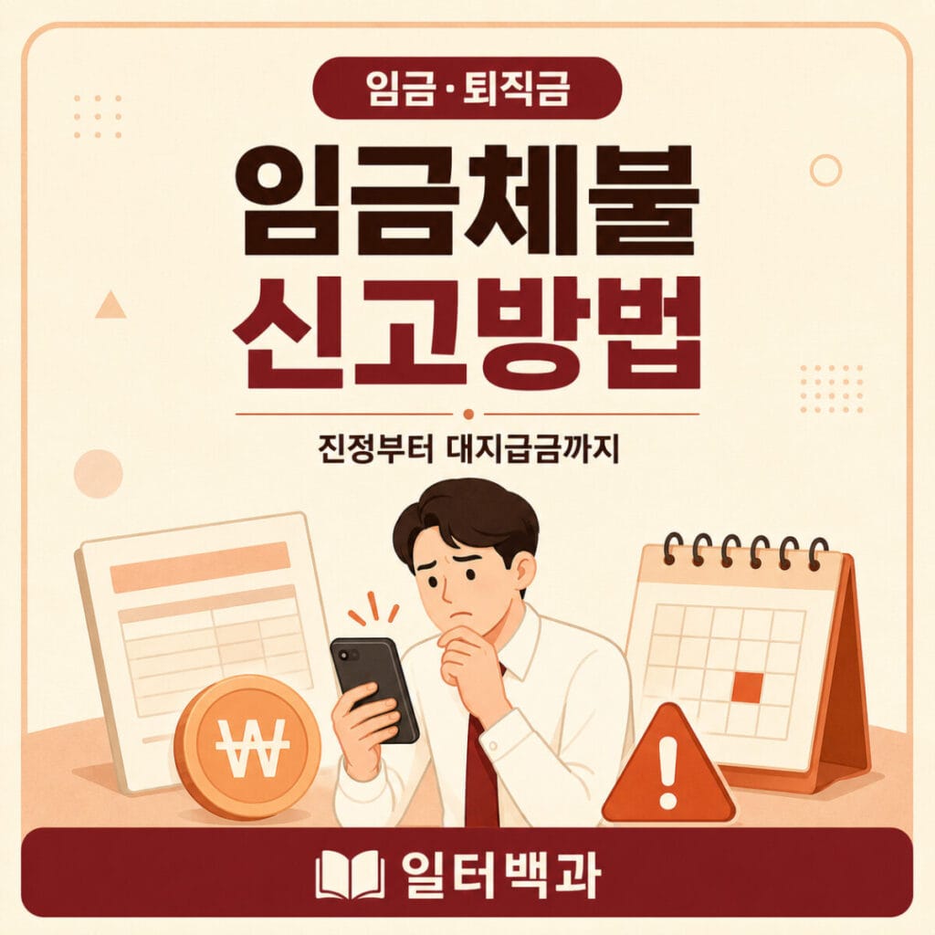 임금체불 신고방법과 노동청 진정 절차 안내