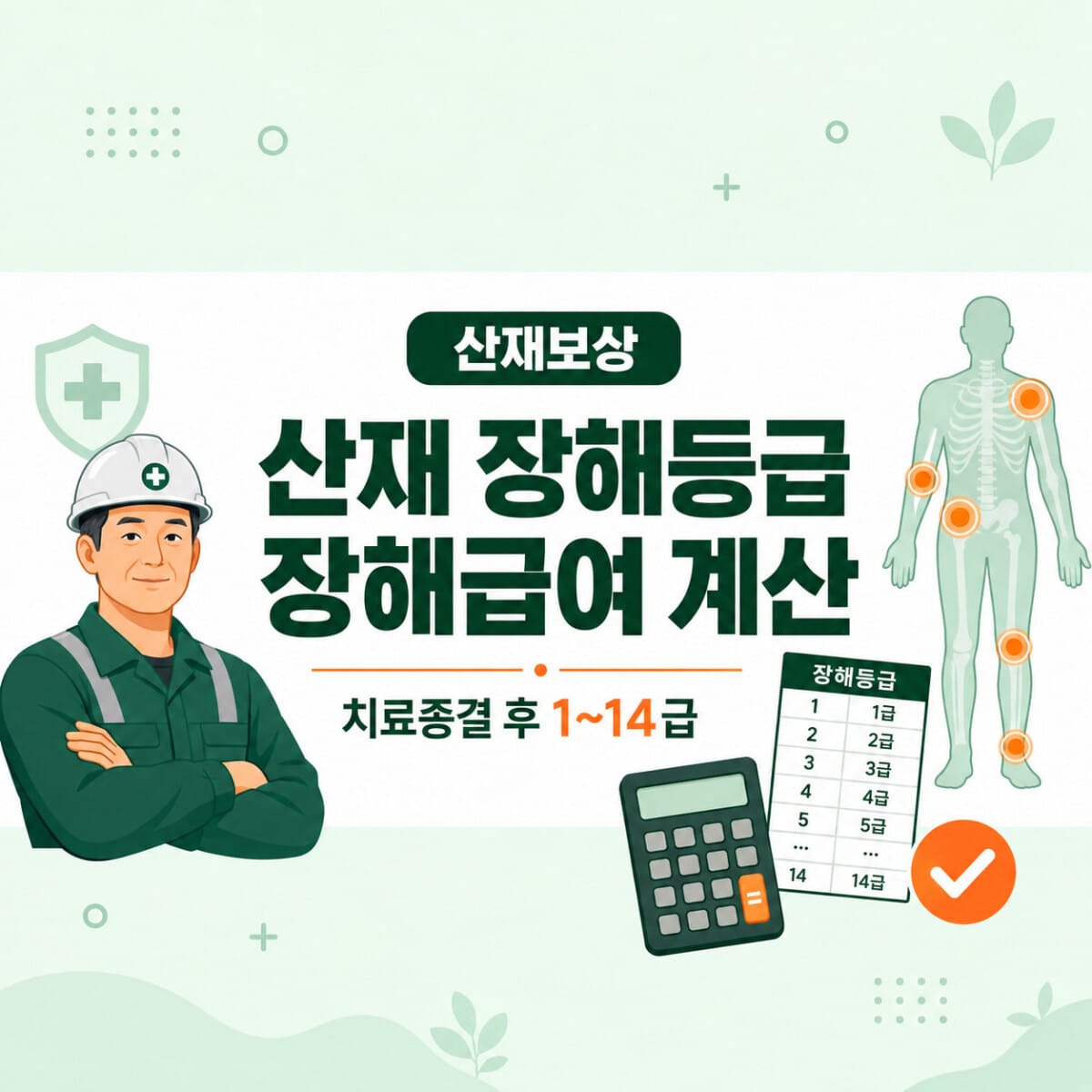 산재 장해등급과 장해급여 계산 및 신청시기 안내