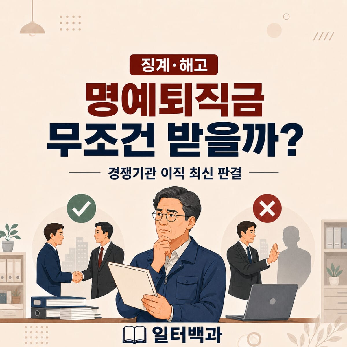 명예퇴직금 지급조건과 경쟁기관 이직 관련 2026년 판결 안내