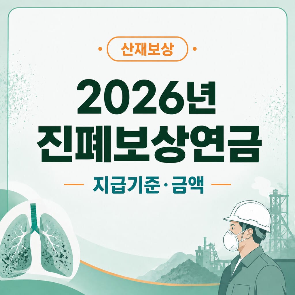 2026년 진폐보상연금 장해등급별 지급금액 안내