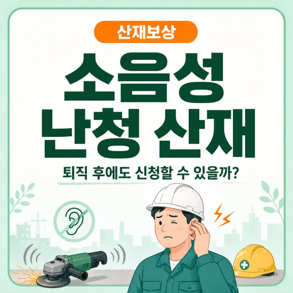 소음성 난청 산재는 건설현장, 조선소, 공장 등에서 오랫동안 큰 소음에 노출된 근로자에게 발생한 청력저하를 업무상 질병으로 인정받는 제도입니다.
