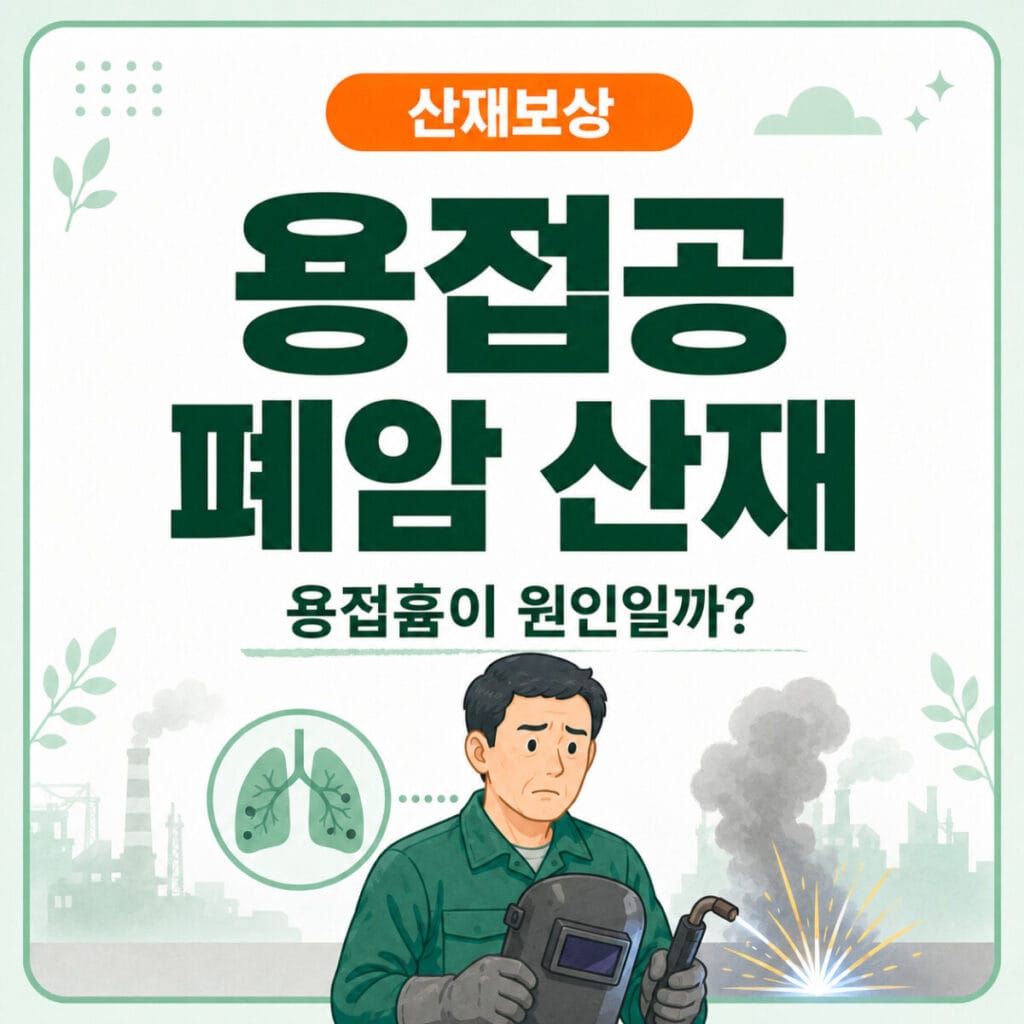 용접공의 용접흄과 6가크롬 니켈 노출에 따른 폐암 산재 인정기준 안내