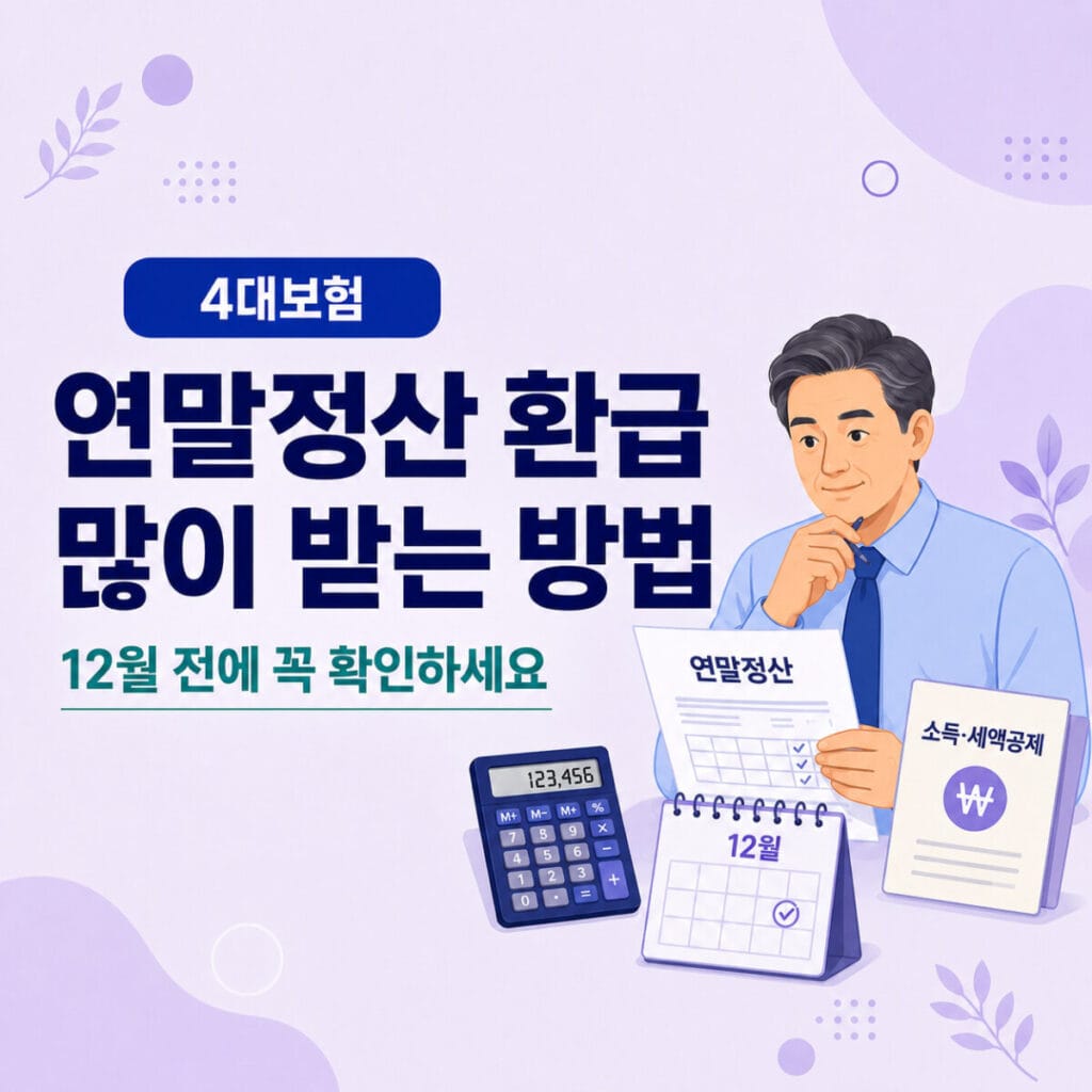 연말정산 환급을 늘리기 위해 12월 전에 확인할 소득공제와 세액공제 항목 안내