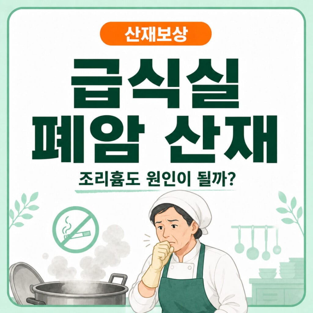 학교 급식실에서 튀김과 볶음 조리 중 조리흄에 노출되는 조리사의 폐암 산재 인정기준