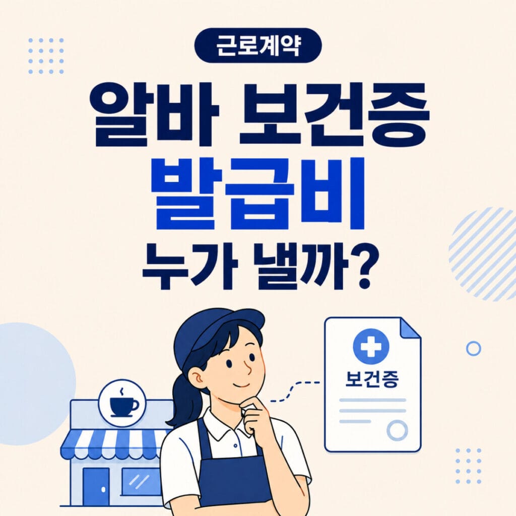 알바 보건증 발급비 회사 부담 여부와 채용절차법 30인 이상 사업장 기준